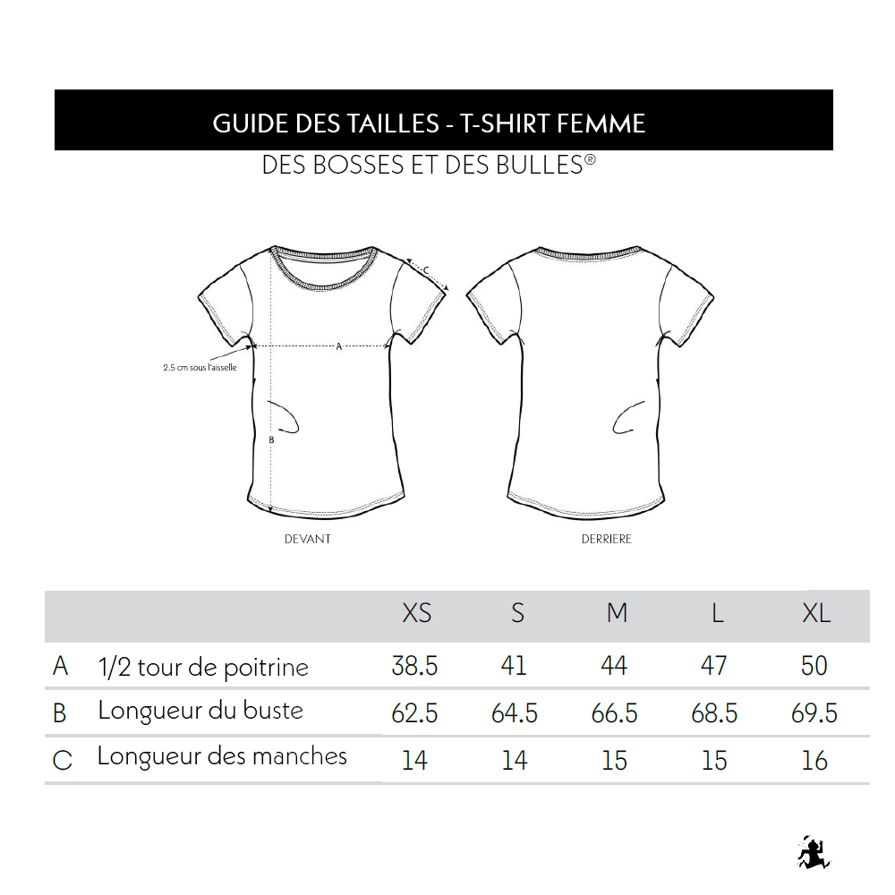 Taille de 2025 tee shirt femme